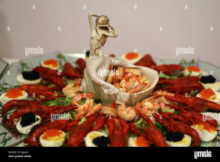 assiette de fruits de mer coloree