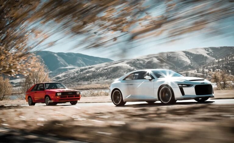 audi elegante devant le concessionnaire donjon