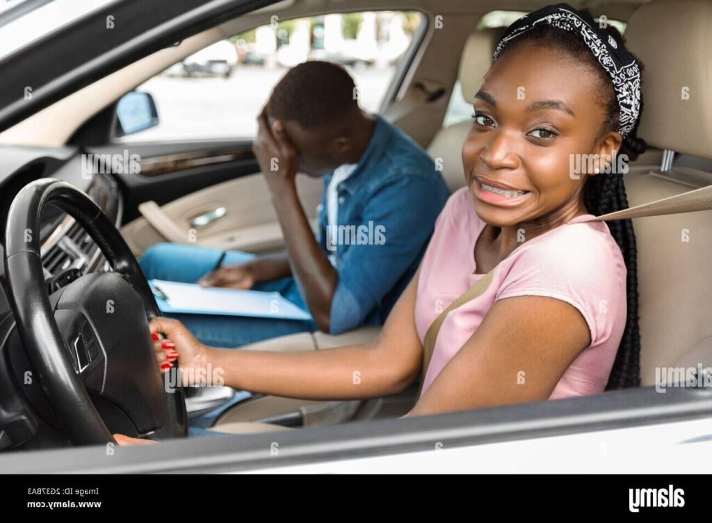 auto ecole avec eleve en conduite