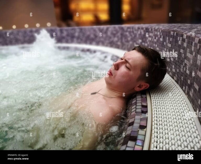 bain bouillonnant relaxant au spa