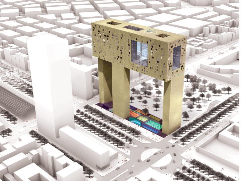 batiment moderne dune banque italienne