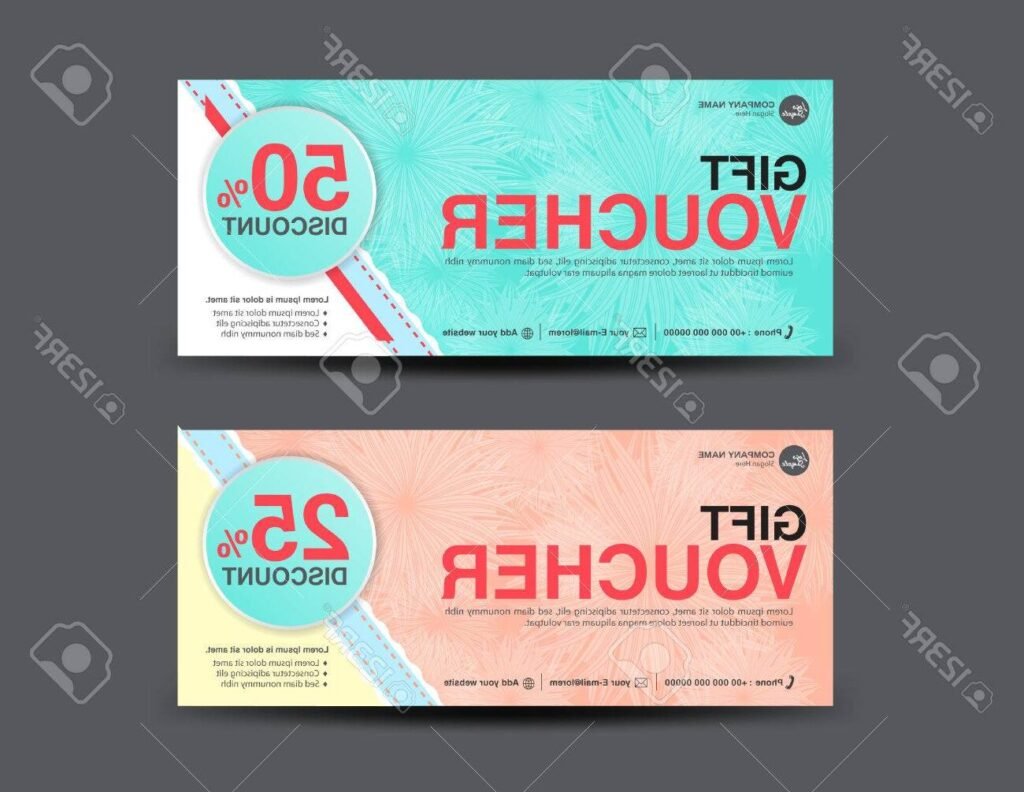 billets de reduction ou coupons colores