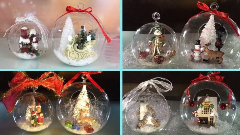 Comment choisir une boule de Noël qui s’ouvre pour vos décorations 22 boule de noel transparente decoree elegamment