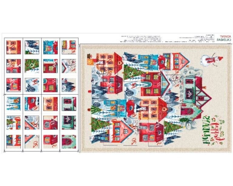 Comment coudre un calendrier de l'avent étape par étape 32 calendrier de lavent en tissu colore 1