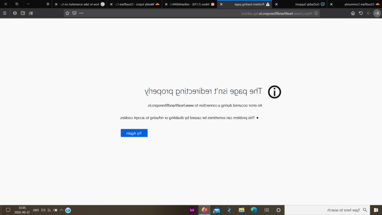 capture decran de la page de connexion
