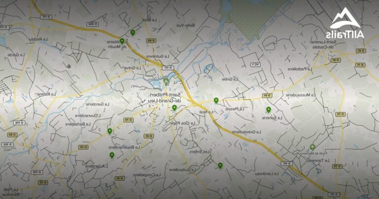 carte de saint philbert avec emplacement visible