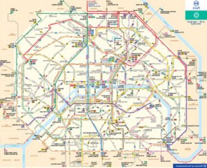 carte des transports en commun a paris