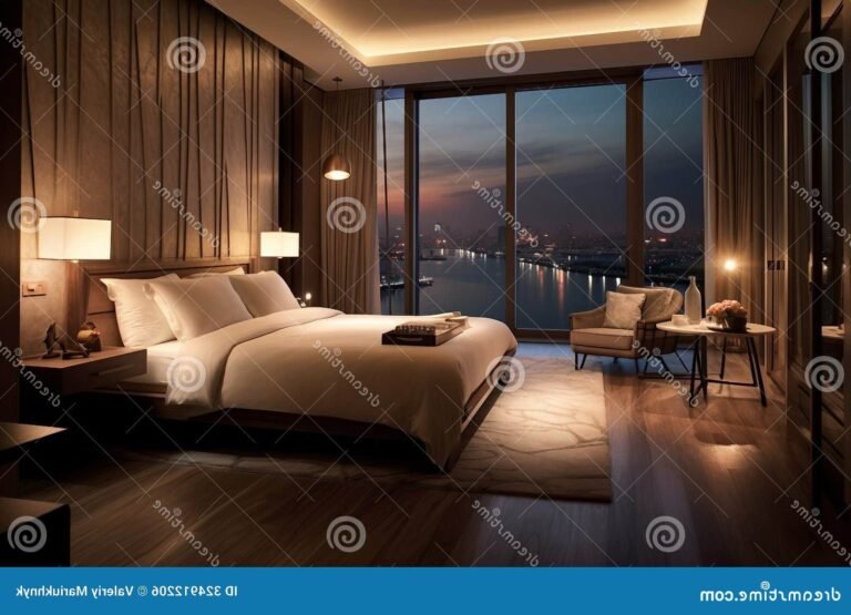 chambre confortable dun hotel moderne