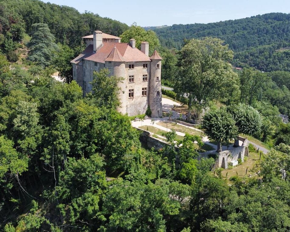 chateau franck et silvere en pleine vue