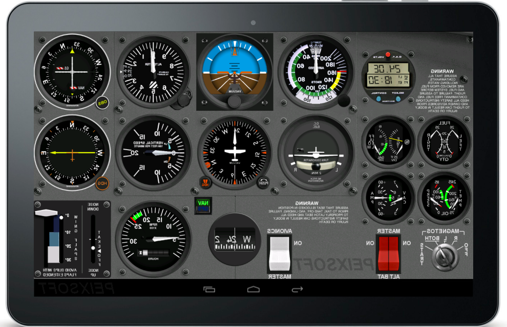 cockpit de simulateur de vol interactif