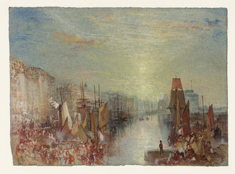 coucher de soleil sur le port du havre