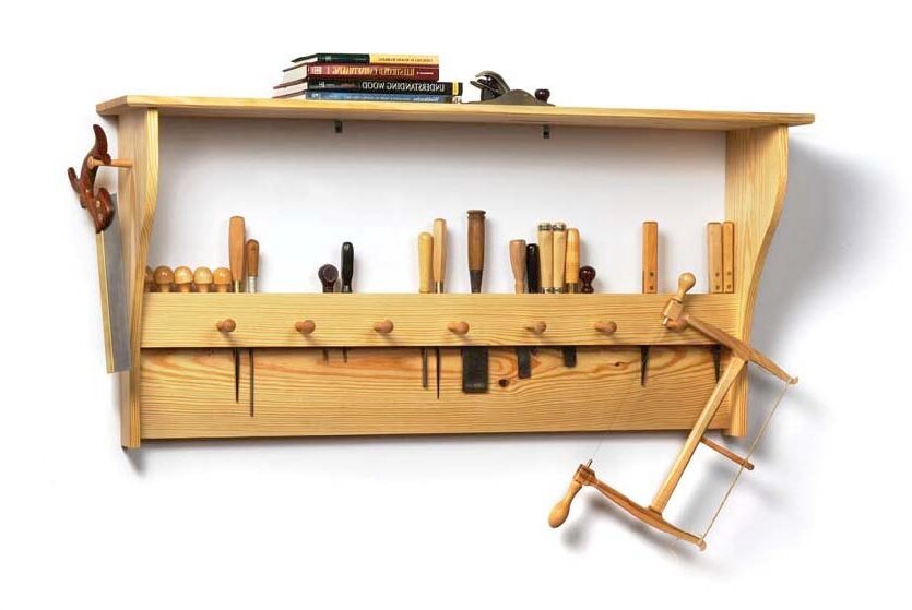 etagere en bois diy avec outils