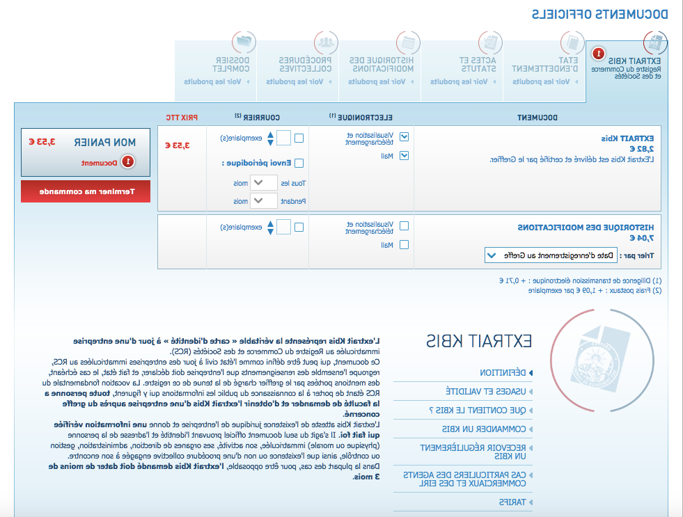 Où trouver le numéro de SIRET sur un extrait Kbis