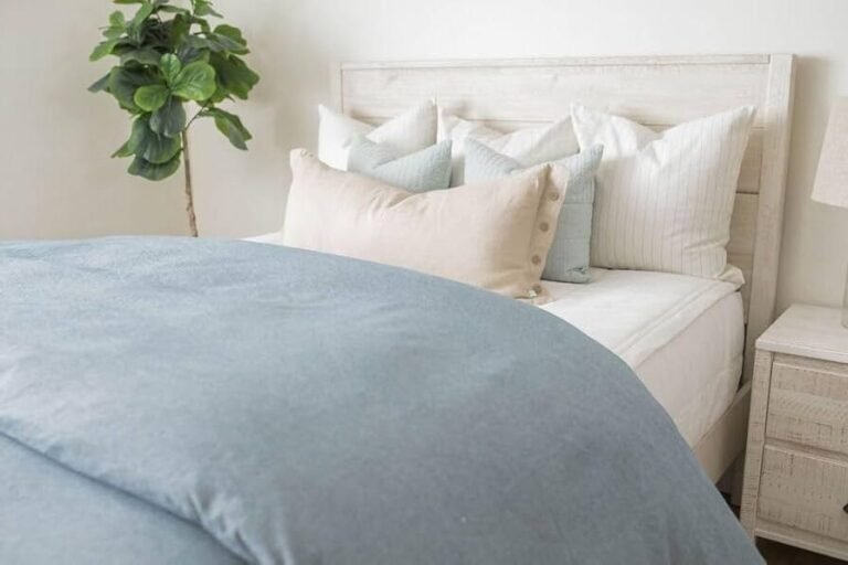 housse de couette zippee sur un lit