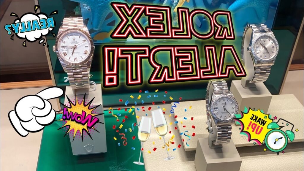 montre rolex exposee dans une vitrine