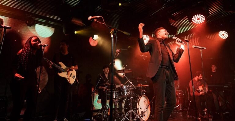 musiciens en pleine performance sur scene