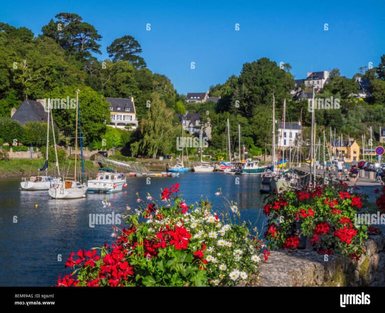 paysage idyllique des rives de pont aven