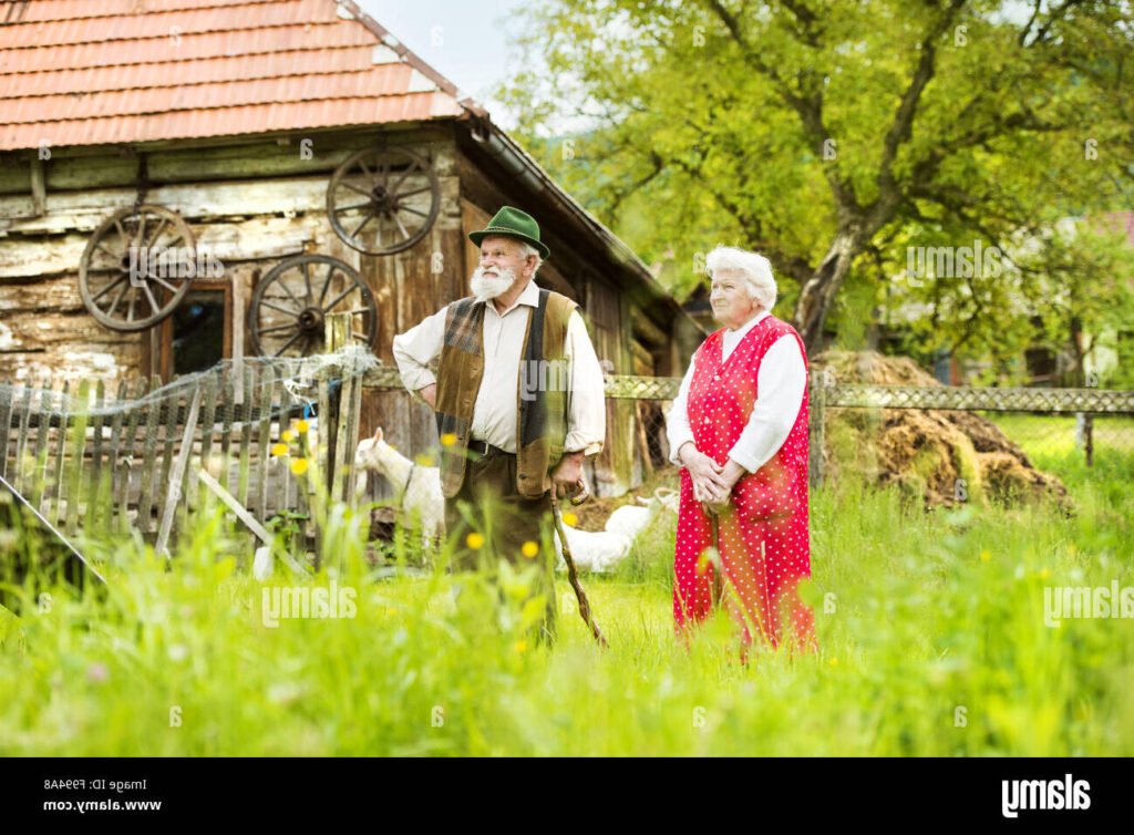 portrait de couple dans un cadre rural