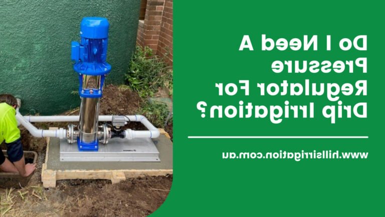 reducteur de pression en action dans un jardin