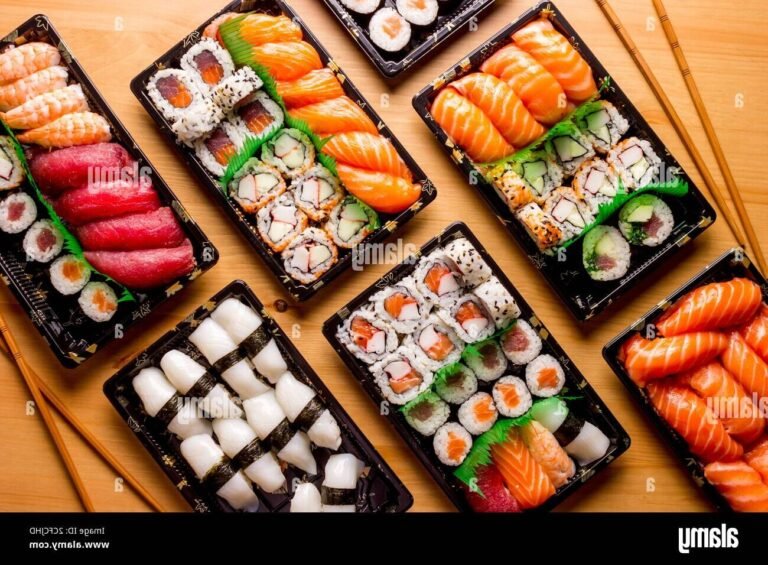 Où trouver Allo Sushi à Cagnes-sur-Mer pour une commande délicieuse 11 sushi appetissant sur une table elegante