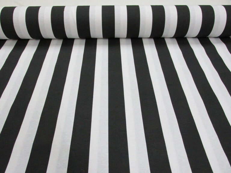 Quels sont les meilleurs usages du tissu noir et blanc rayé 44 tissu noir et blanc raye en decoration