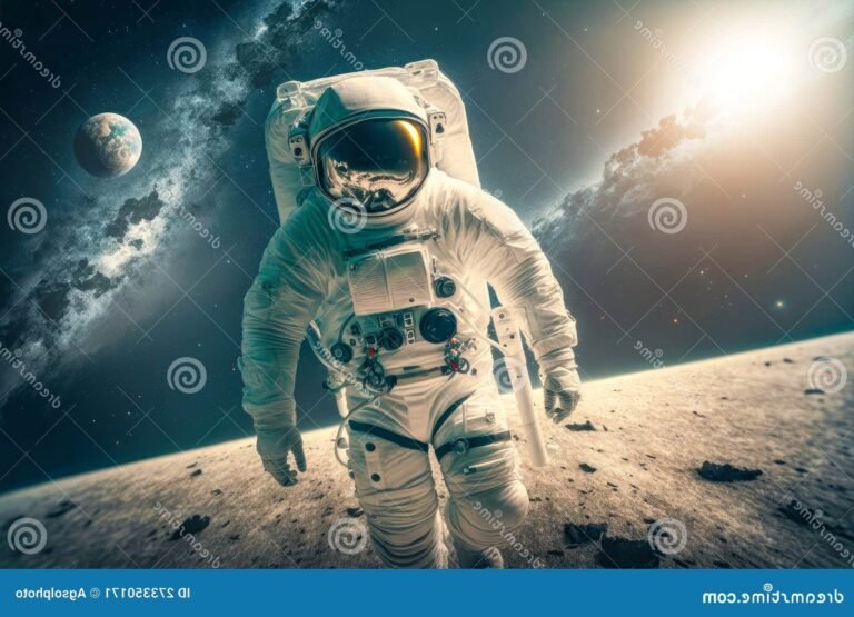 un astronaute voyageant dans lespace etoile