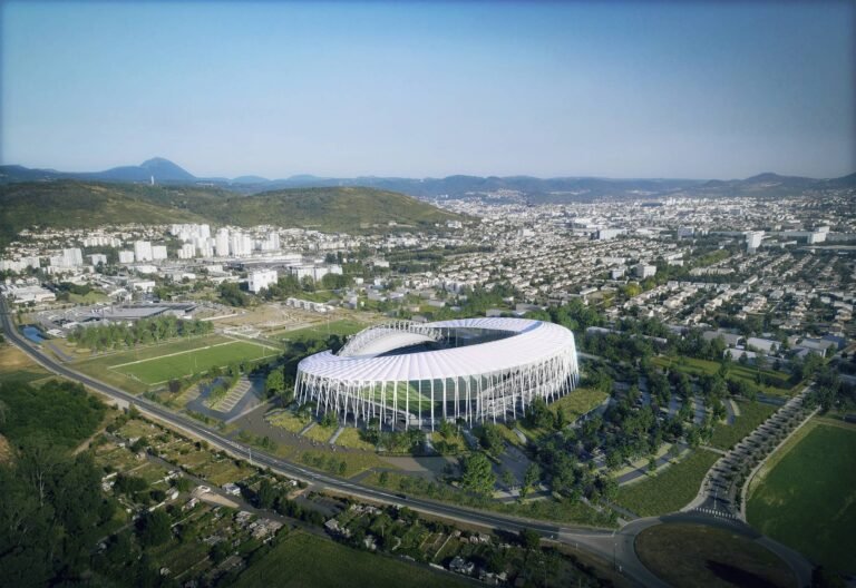 un paysage urbain de clermont ferrand
