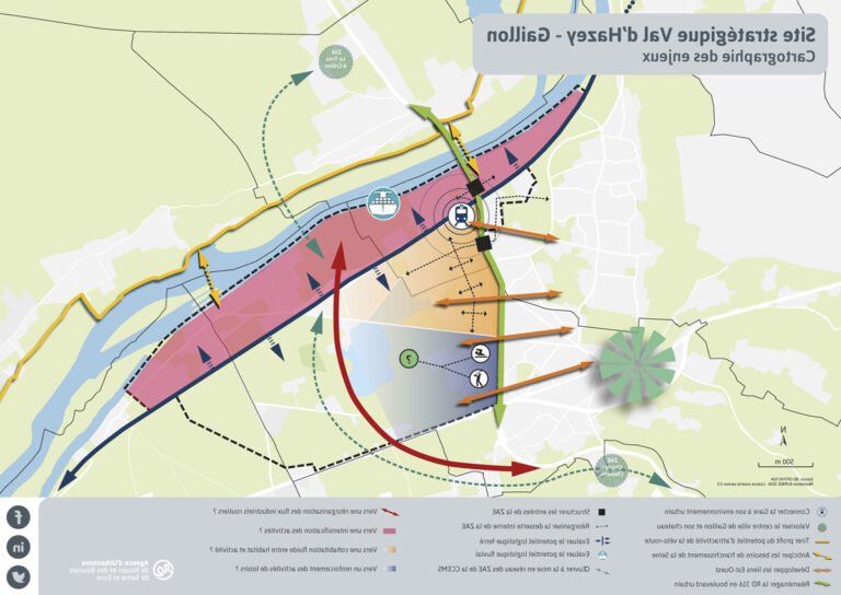un plan de rouen avec des reperes