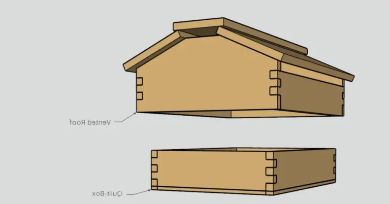 Comment construire un toit adapté pour accueillir des abeilles 33 un toit en pente avec ruches integrees