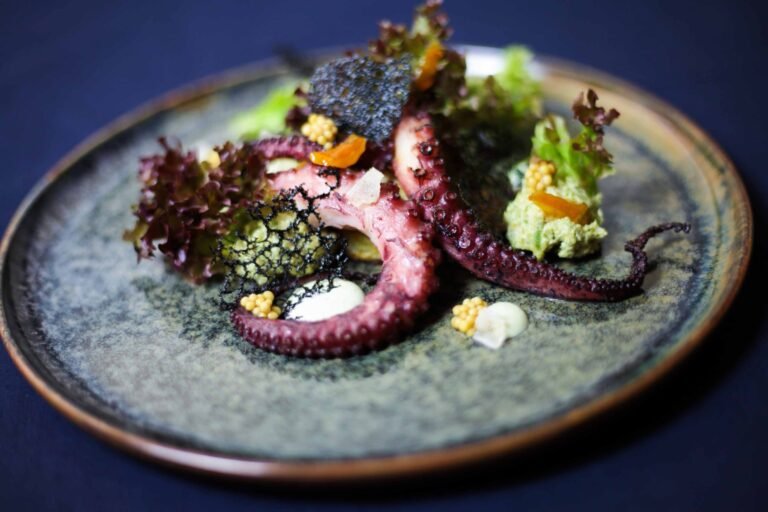 une assiette gastronomique elegamment dressee