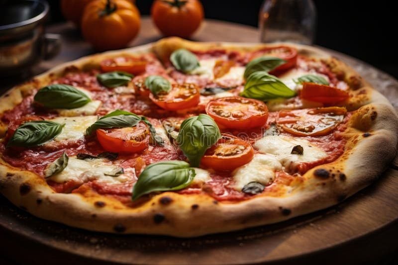 une pizza napolitaine savoureuse sur une table