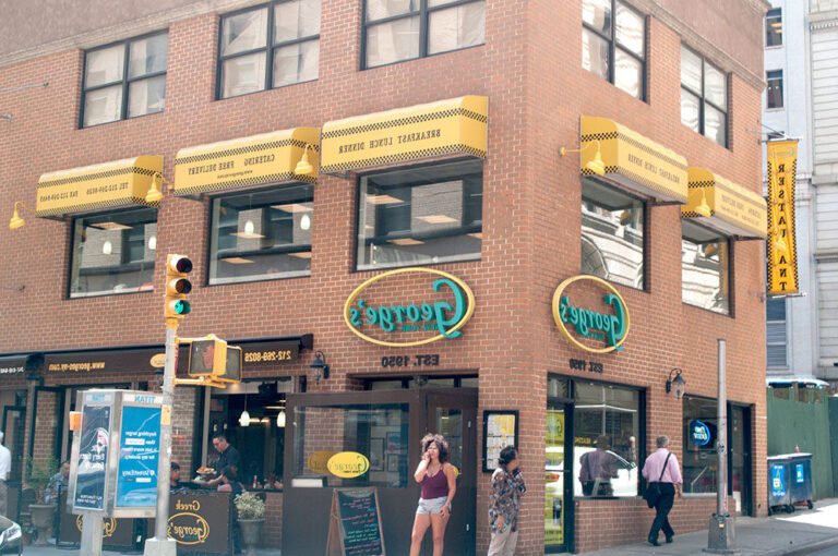 Que savoir sur Chez Georges, rue des Canettes à Paris 9 une vue exterieure du restaurant chez georges