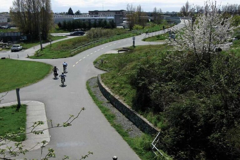 Comment profiter au mieux de Drive U aux Prés Verts 24 velo au bord dun chemin verdoyant