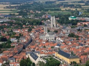 vue aerienne daire sur la lys