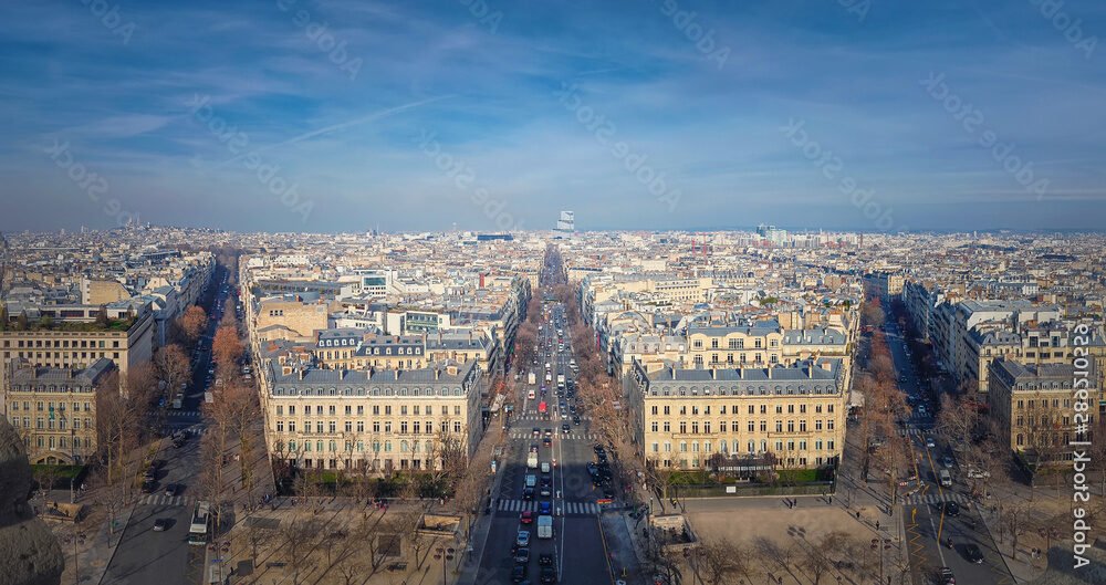 vue aerienne de clichy paris