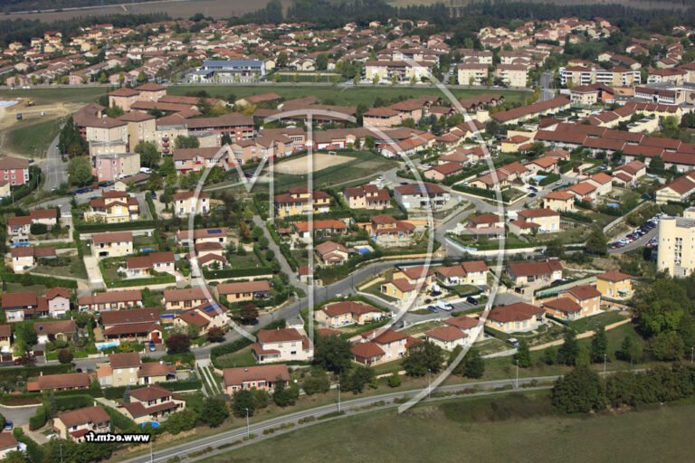 Où trouver le Burger King à L'Isle d'Abeau 37 vue aerienne de lisle dabeau