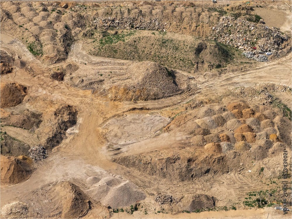 vue aerienne des carrieres sous poissy