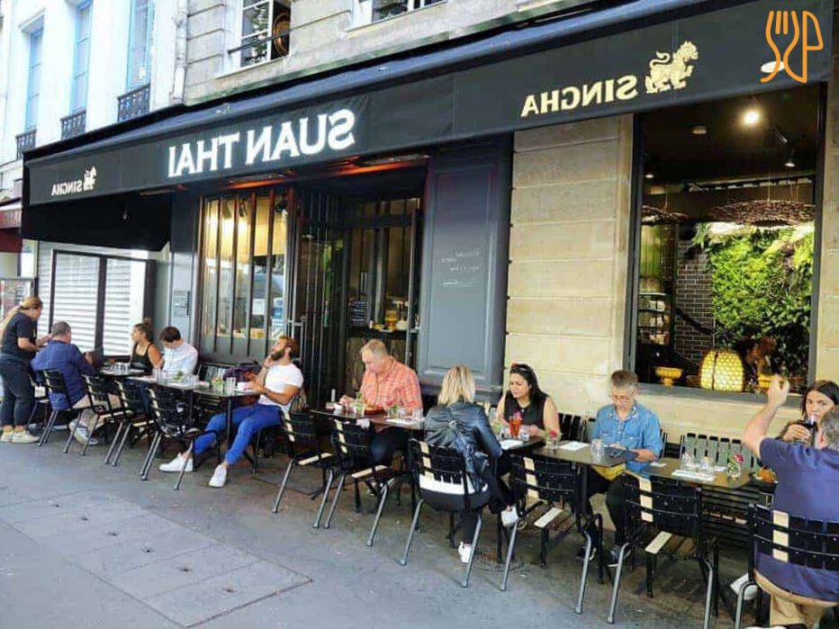 vue exterieure du restaurant suan thai a paris