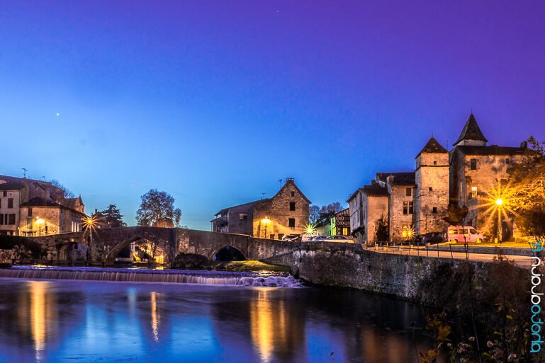 vue nocturne de la ville dagen