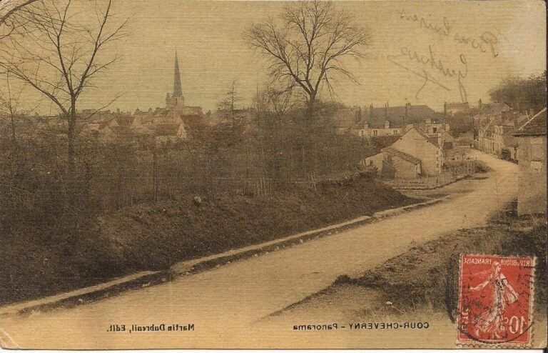 vue panoramique de cour cheverny