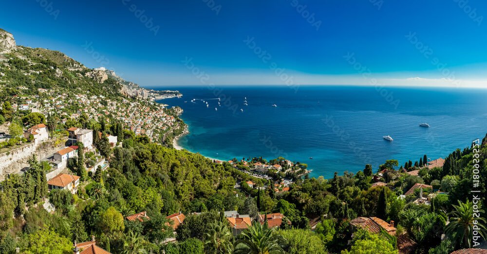 vue panoramique de roquebrune cap martin