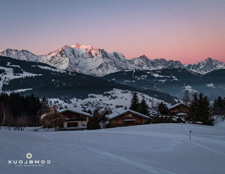 vue panoramique du camping mont blanc