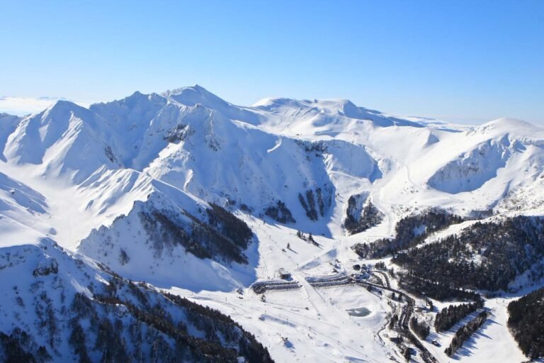 vue panoramique du mont dore en hiver