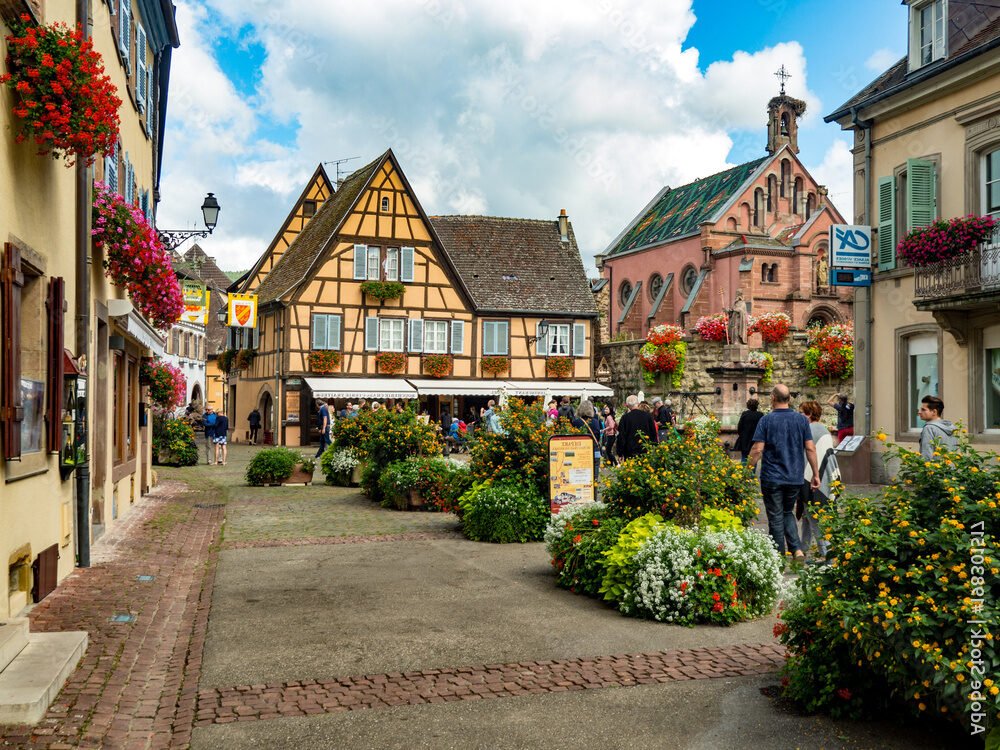 vue pittoresque deguisheim en alsace